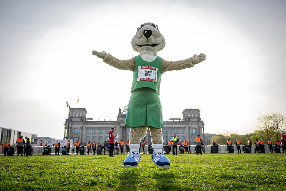 Mascot Fridolin Flink © SCC EVENTS / camera4