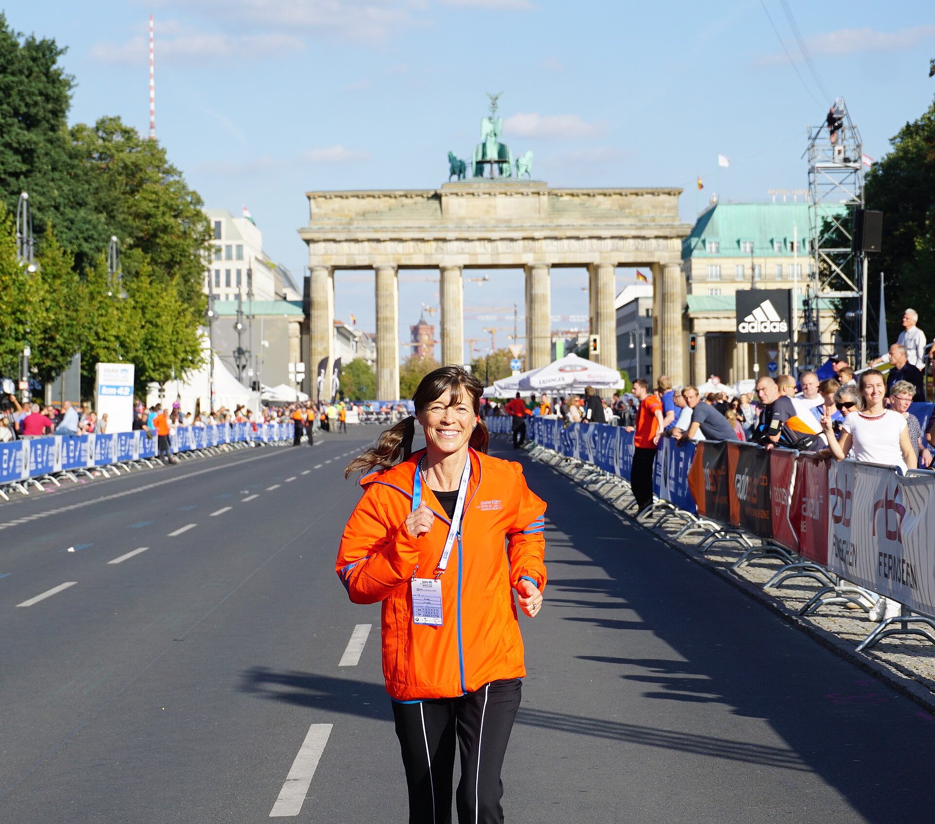 Uta Pippig auf dem BMW Berlin Marathon 2016 © Uta Pippig