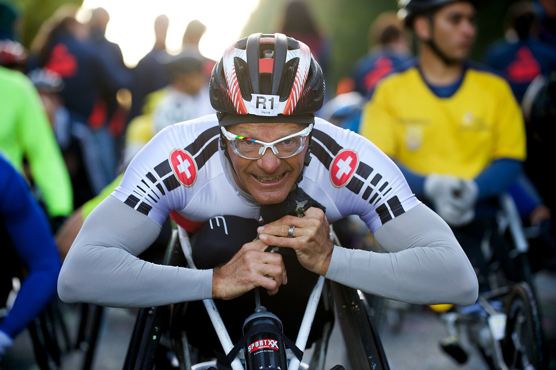 BMW BERLIN-MARATHON: Der Schweizer Spitzensportler Heinz Frei beim Wettkampf © SCC EVENTS / Petko Beier