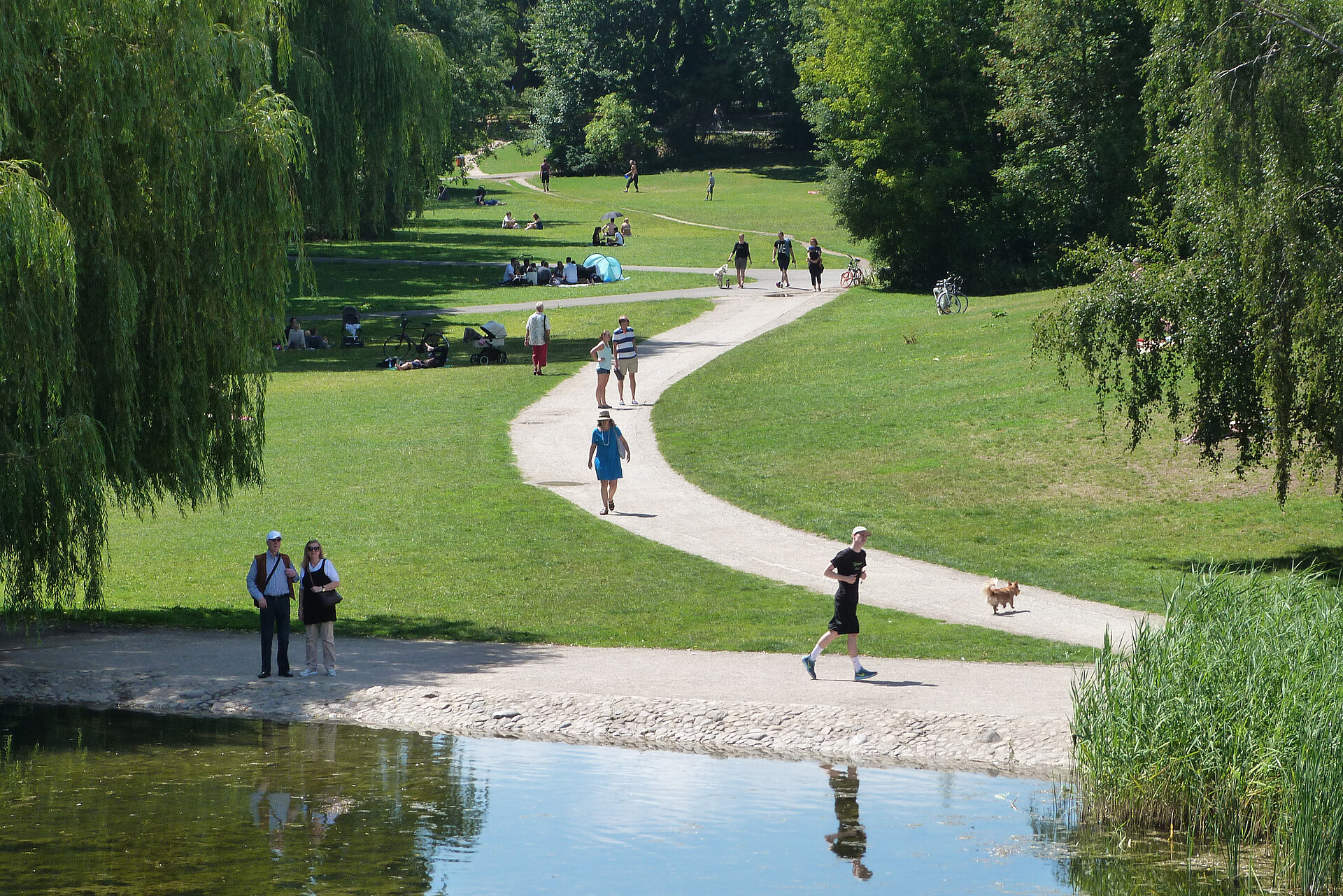 BMW BERLIN-MARATHON: Der Goldfischteich im Volkspark Wilmersdorf © SCC Events