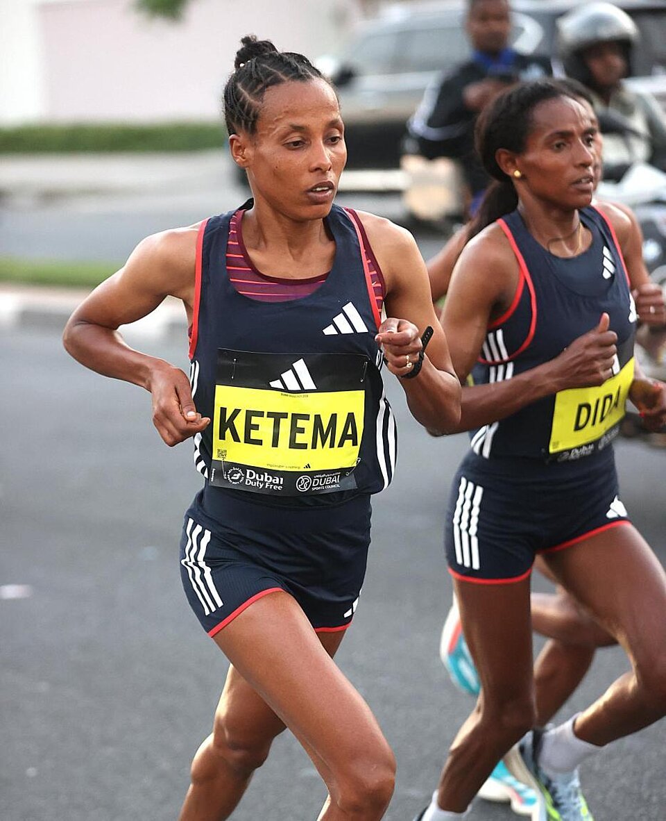 Tigist Ketema gewann den diesjährigen Dubai Marathon © PhotoColombo